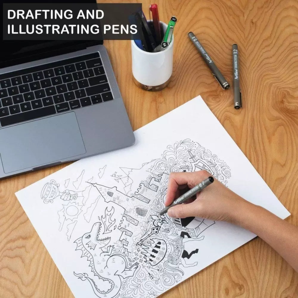 Artline Çizim Kalemi 0.2 mm Gri