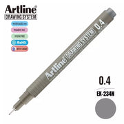 Artline Çizim Kalemi 0.4 mm Gri