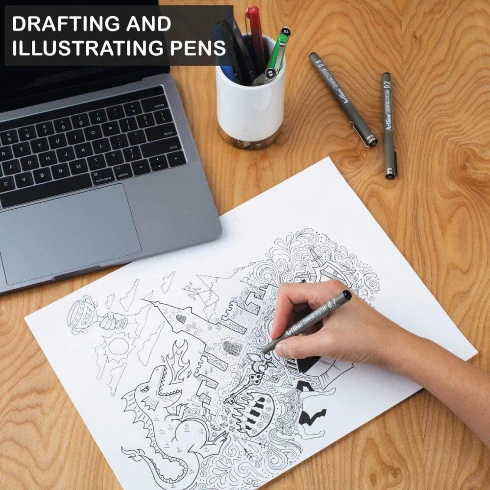 Artline Çizim Kalemi 0.5 mm Gri