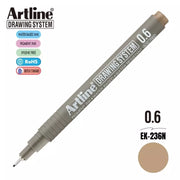 Artline Çizim Kalemi 0.6 mm Pale Brown