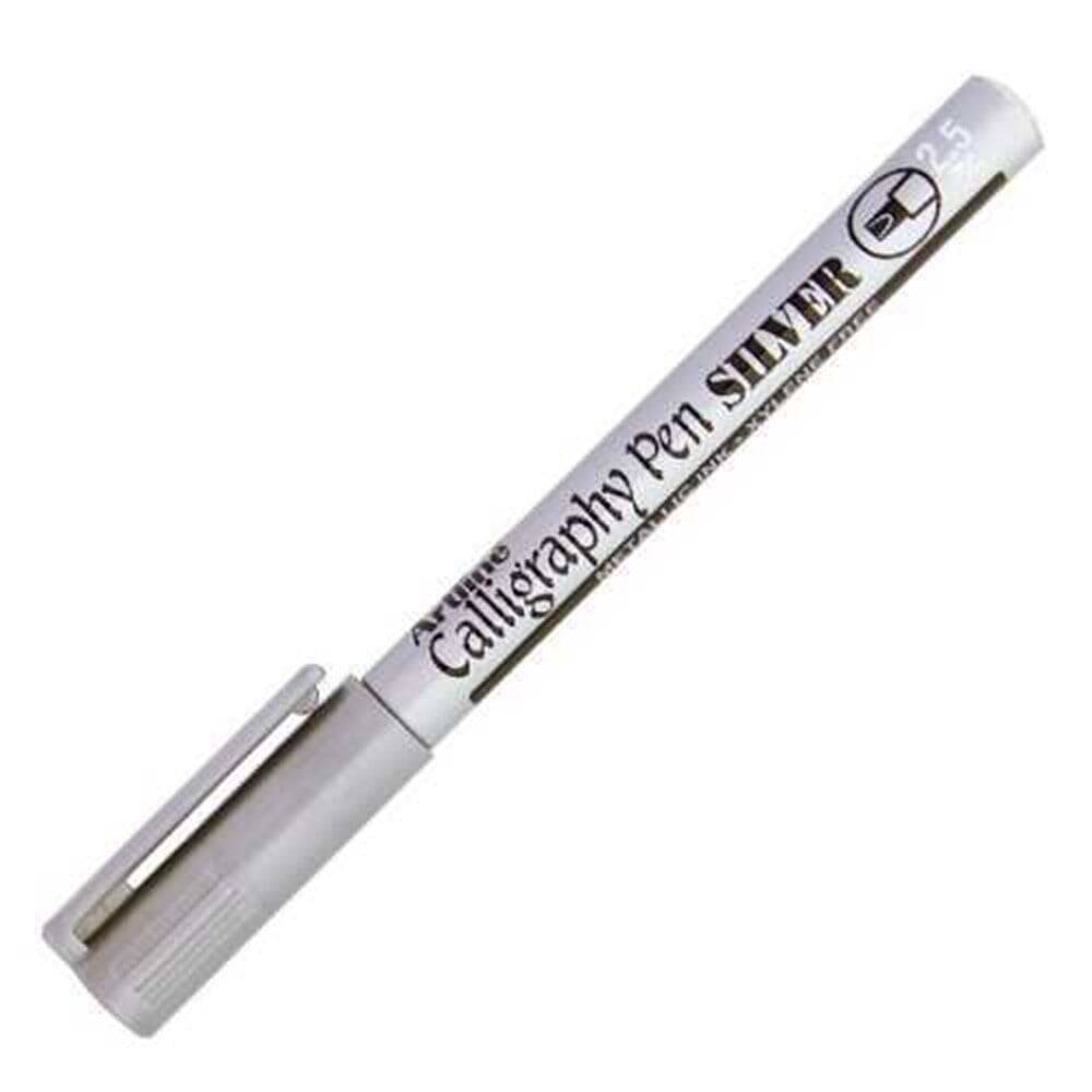 Artline Metallic Calligraphy Marker Pen 2.5 mm Silver 993XF