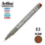 Artline Technical Drawing Pen 0.3 mm Sepia