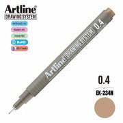 Artline Teknik Çizim Kalemi 0,4 mm Pale Brown