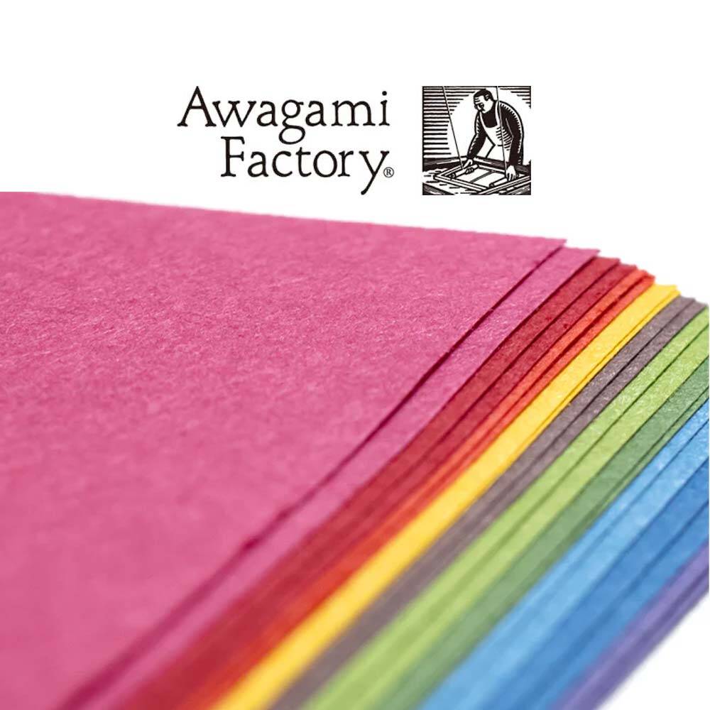 Awagami A4 Mingeishi Japon Washi Kağıdı – 20 Yaprak / 10 Renk Seti