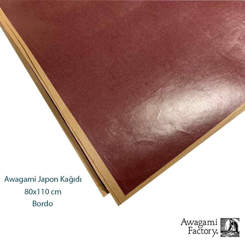 Awagami Ahar Japanese Paper 80x110 cm Claret Red 65 gr