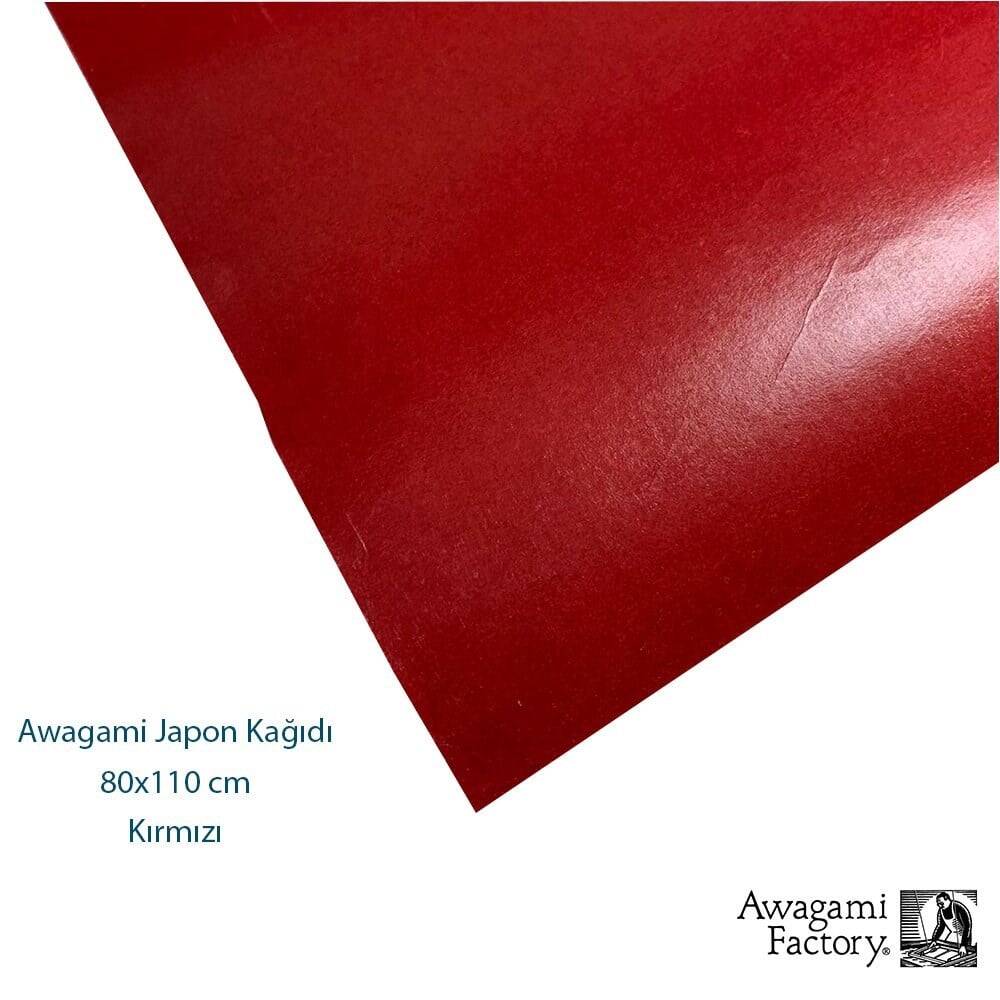 Awagami Ahar Japanese Paper 80x110 cm Red 65 gr
