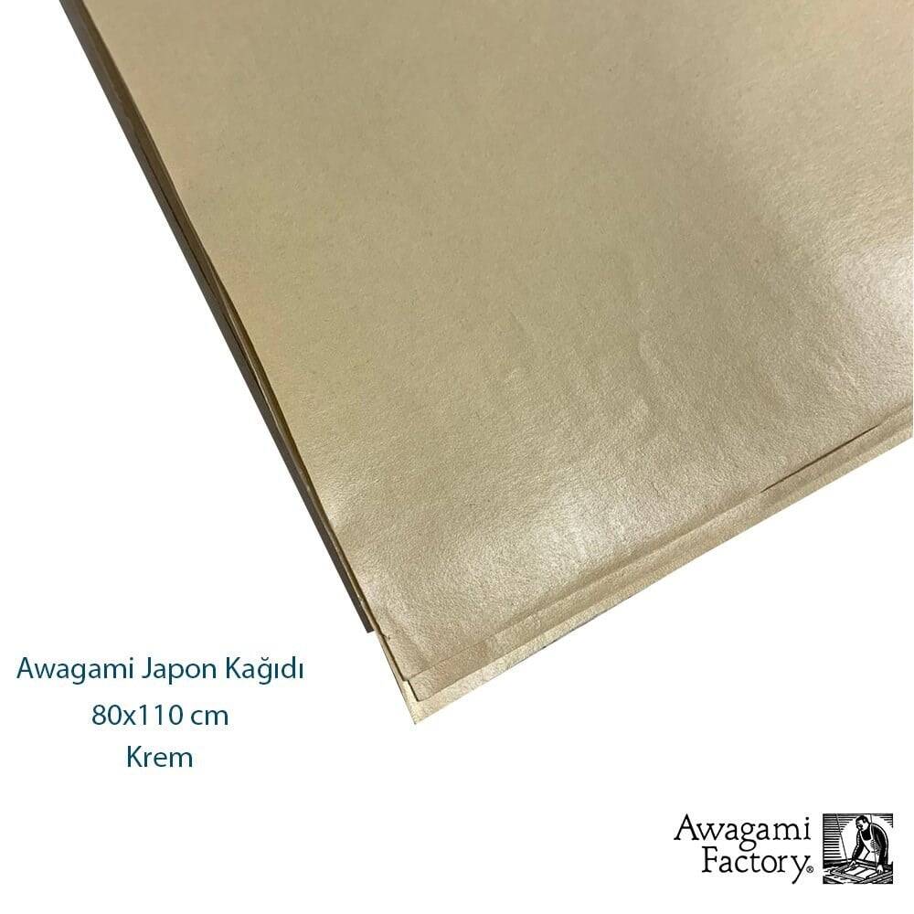 Awagami Ahar Japanese Paper 80x110 cm Cream 105 gr