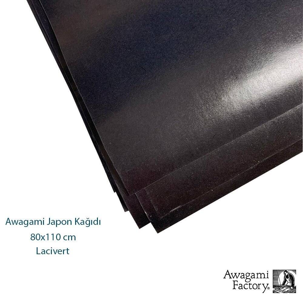 Awagami Ahar Japanese Paper 80x110 cm Navy Blue 65 gr