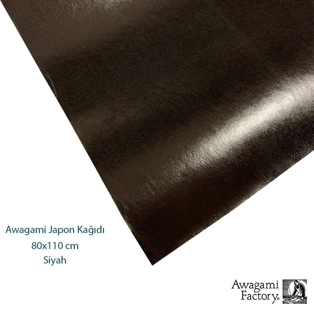 Awagami Ahar Japanese Paper 80x110 cm Black 65 gr