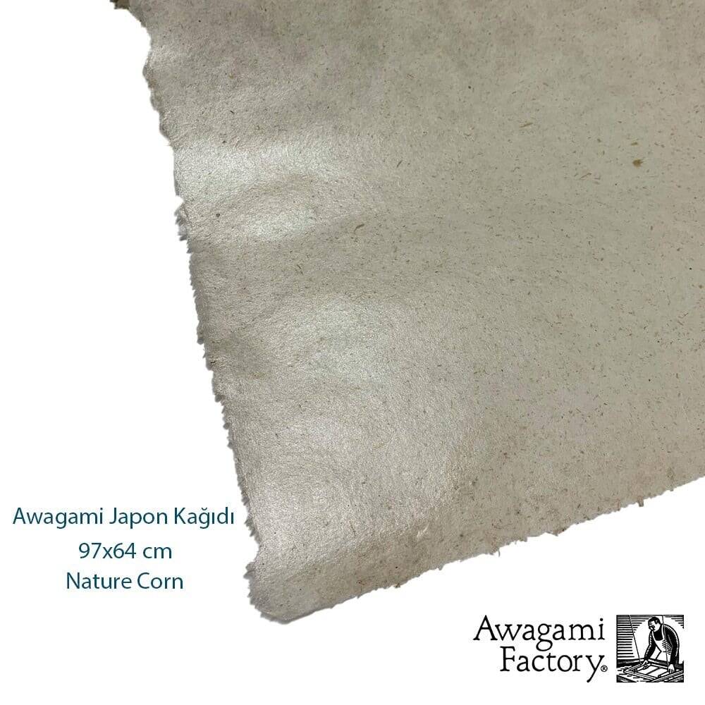 Awagami Ahar Japanese Paper 97X64 cm Nature Corn 48 gr