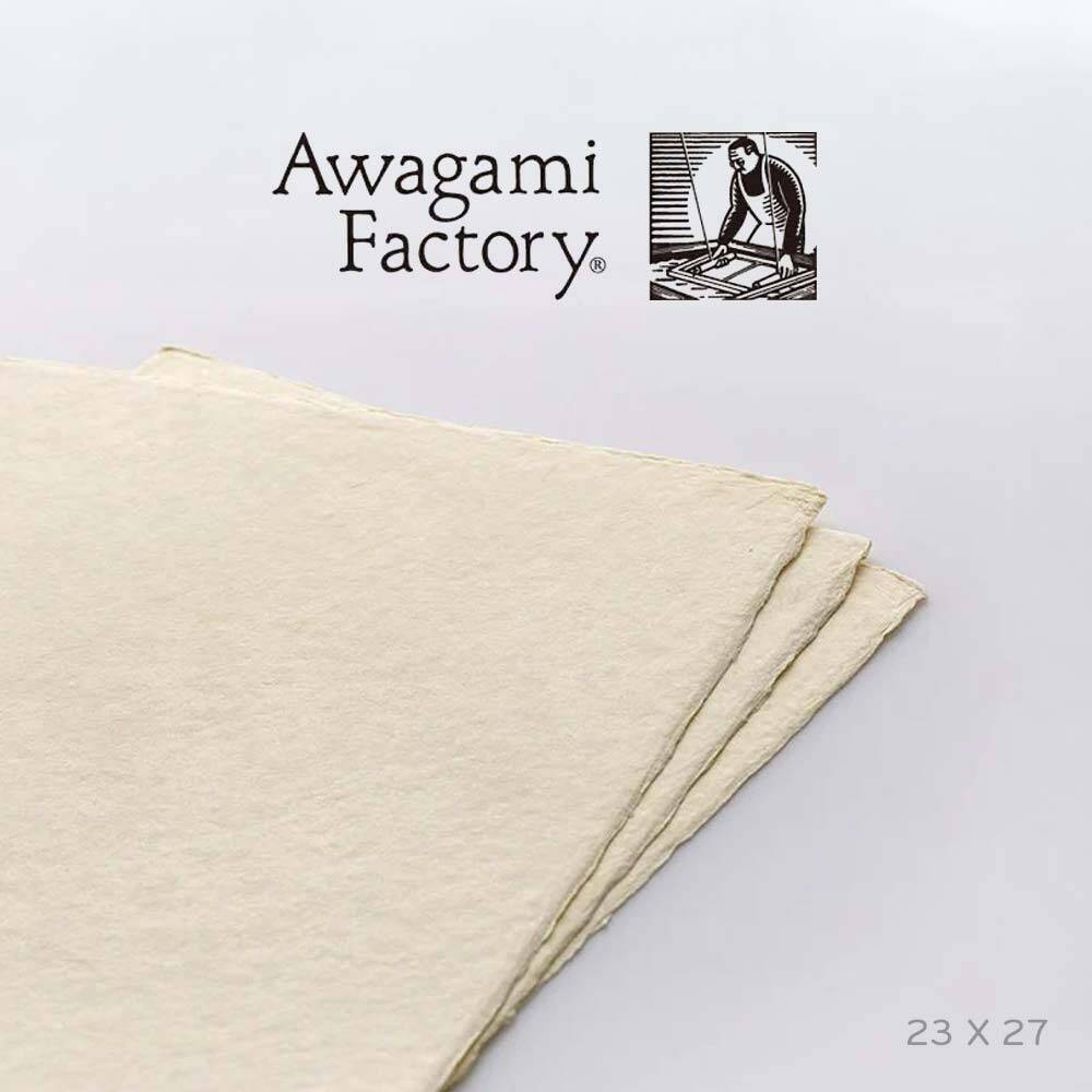 Awagami Art Card Natural (Sekishu) Japon Washi Kağıdı – 3 Adet 23x27 cm