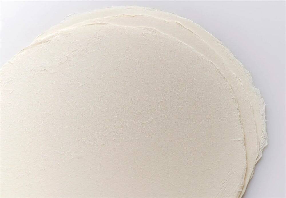 Awagami El Yapımı Tick Tesuki 3'lü Kağıt Seti Yuvarlak 300 gr 23 cm