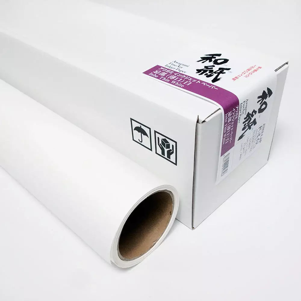 Awagami Japanese Paper IJ-0425 Inbe Thin Roll 111.8x15 m