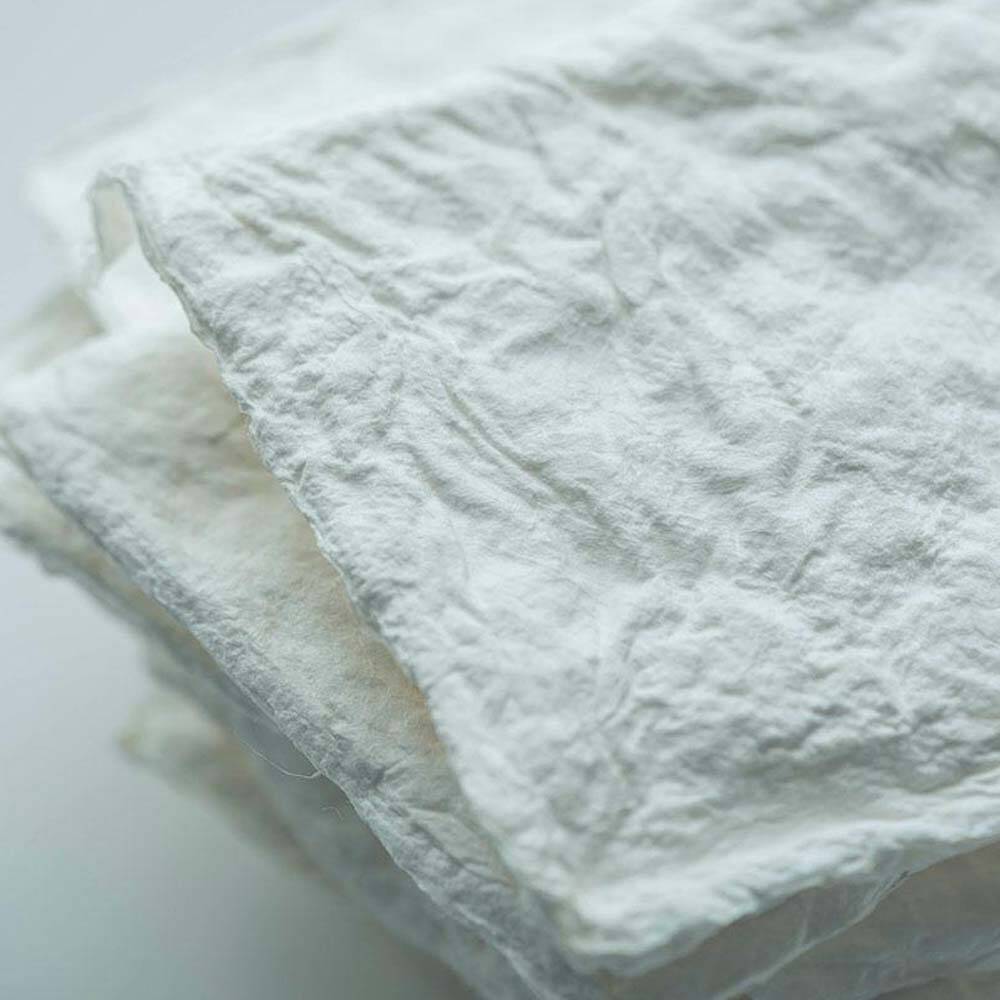 Awagami Japon Kağıdı Kozo Pulp Kağıt Hamuru White