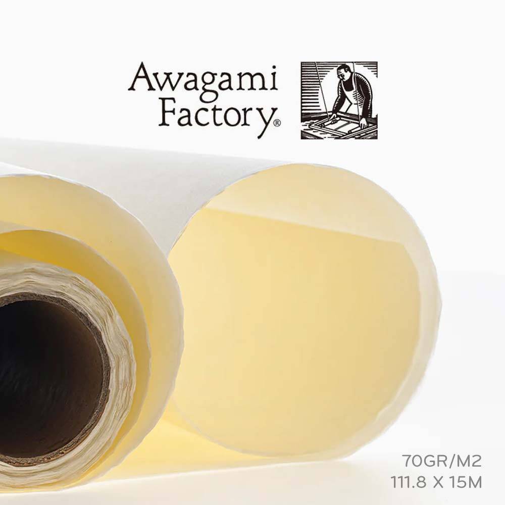 Awagami Japon Kağıdı Kozo Thick Natural Roll 110 Gr/M2 111.8X15 m IJ0345