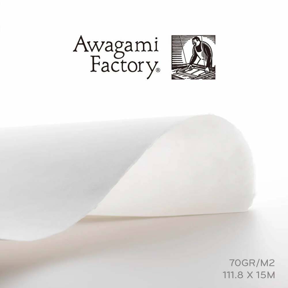 Awagami Japon Kağıdı Kozo Thick White Roll 110 Gr/M2 111.8X15 m IJ0335