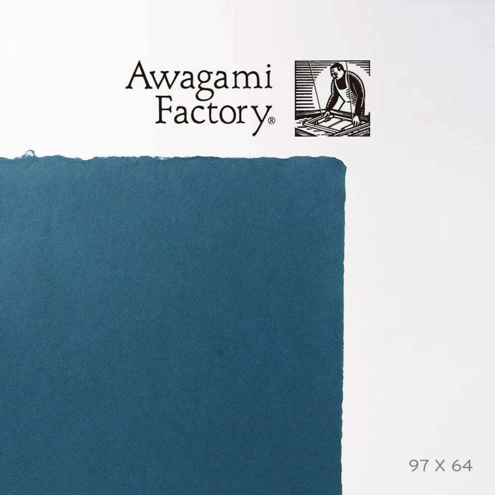 Awagami Japon Kağıdı Mingeishi M-53 Navy Blue 48 Gr/M2 97X64 Cm