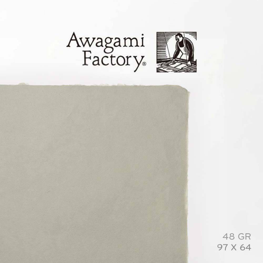 Awagami Japon Kağıdı Mingesihi M-25 Grey 48 gr 97x64 cm