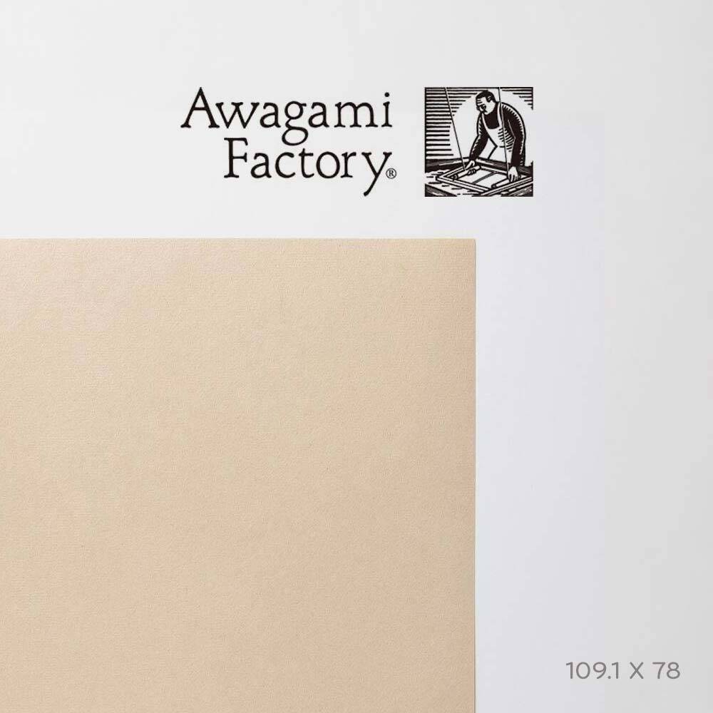 Awagami Japon Kağıdı Shin Inbe Thick Pear Brown 105 Gr/M2 109.1X78.8 Cm