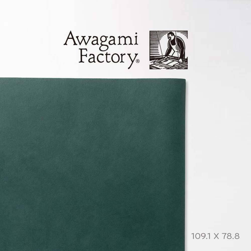 Awagami Japon Kağıdı Shin Inbe Thin Dark Green İndigo 65 Gr/M2 109.1X78.8 Cm
