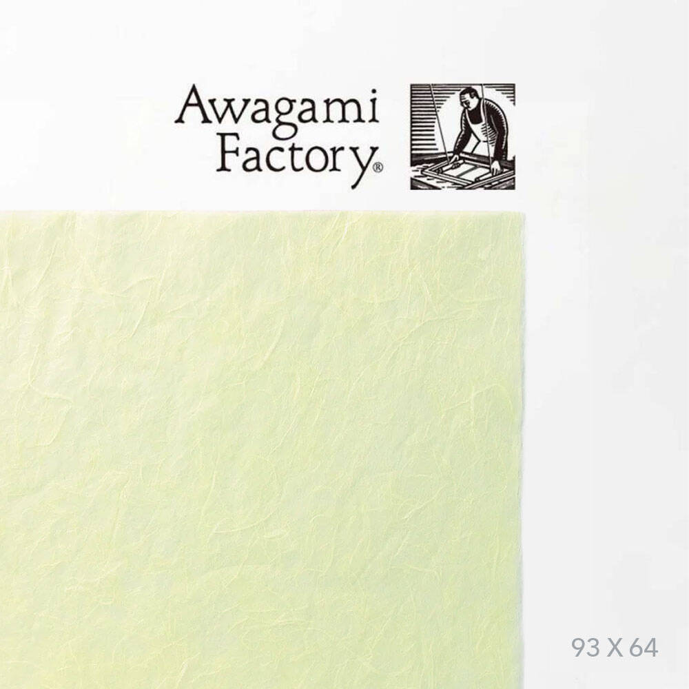 Awagami Japon Kağıdı Unryu No-11 Light Yellow 25 gr 93x64 cm