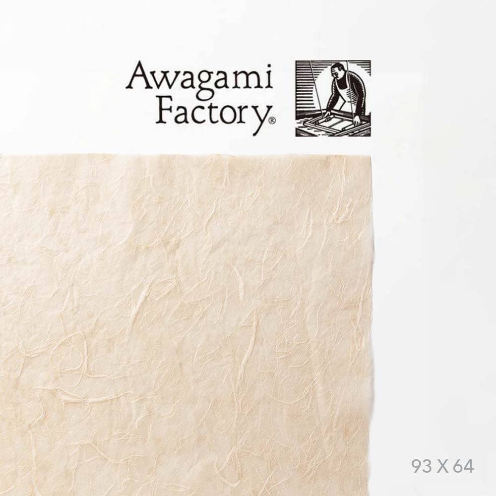 Awagami Japon Kağıdı Unryu No-17 Light Biege 25 gr 93x64 cm