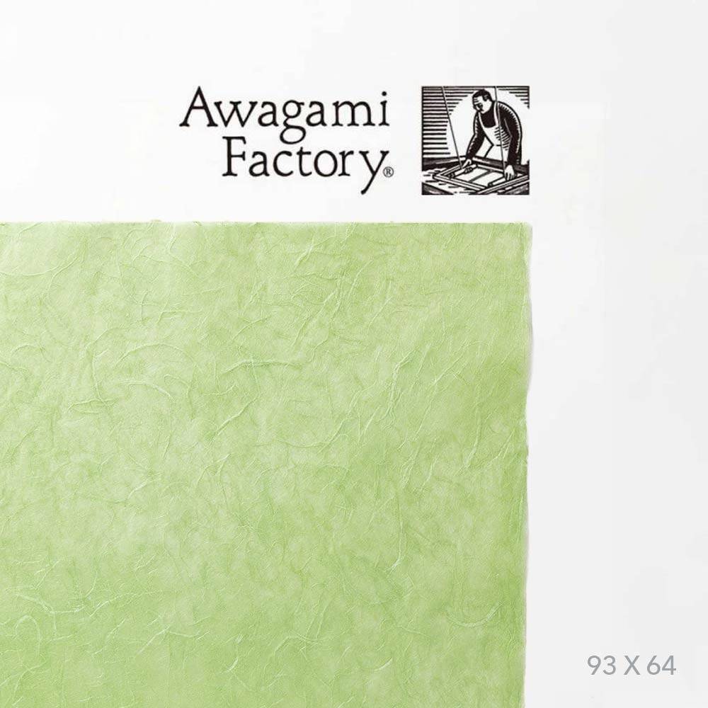 Awagami Japon Kağıdı Unryu No-18 Light Green 25 gr 93x64 cm