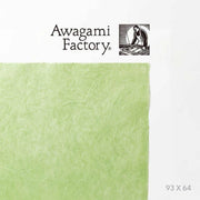 Awagami Japon Kağıdı Unryu No-18 Light Green 25 gr 93x64 cm