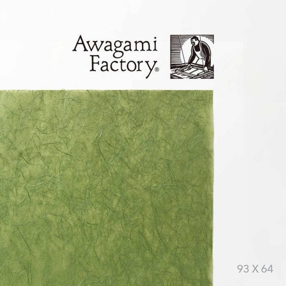 Awagami Japon Kağıdı Unryu No-19 Dark Green 25 gr 93x64 cm