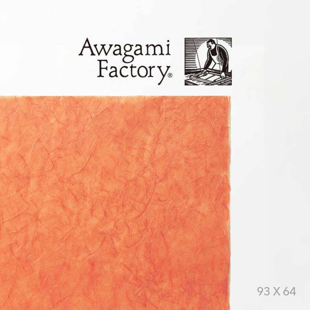 Awagami Japon Kağıdı Unryu No-51 Dark Orange 25 gr 93x64 cm