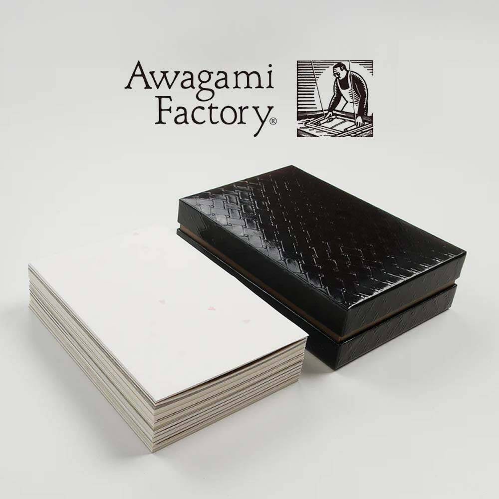 Awagami Urushi Creative Washi Kağıt Kutusu Floral