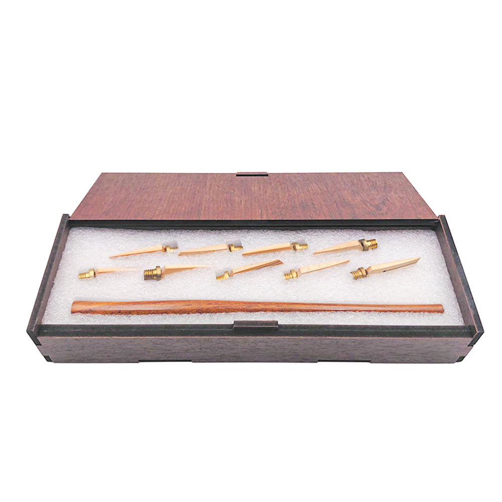 Karin Bambu Hat Kalem Seti - Bambu Ağacı 2 mm-10 mm + 1 Sap Vidalı Sistem