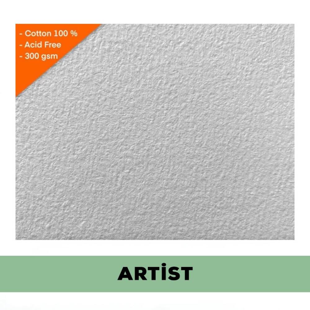 Baohong Suluboya Kağıdı Artist %100 Pamuk 300 gr 28x38 cm Cold Press