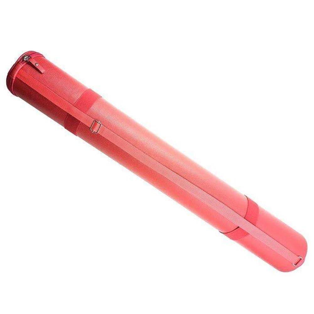 Bback Red Imitation Leather Project Tube Length: 75 cm Diameter: 10 cm