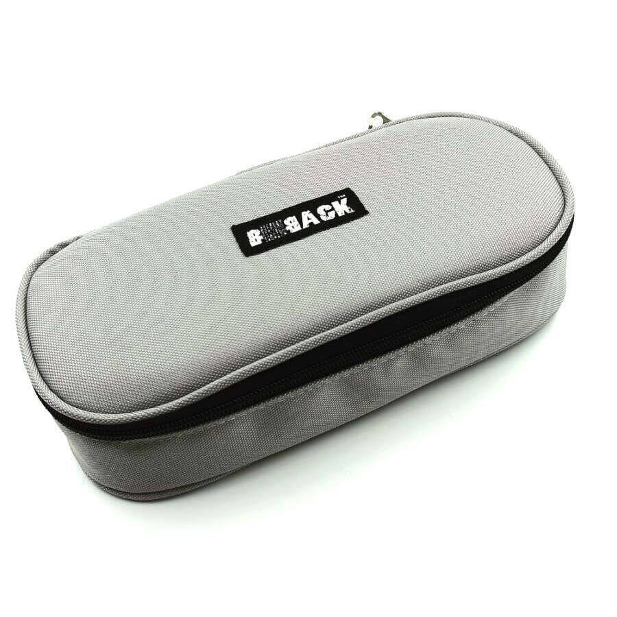 Bback Fabric Oval Pencil Case Gray Code: 318