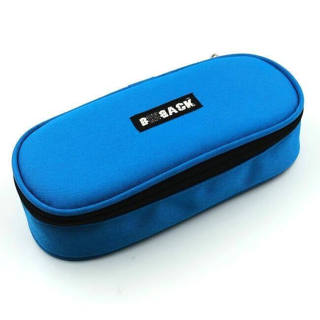 Bback Fabric Oval Pencil Case Blue Code: 317