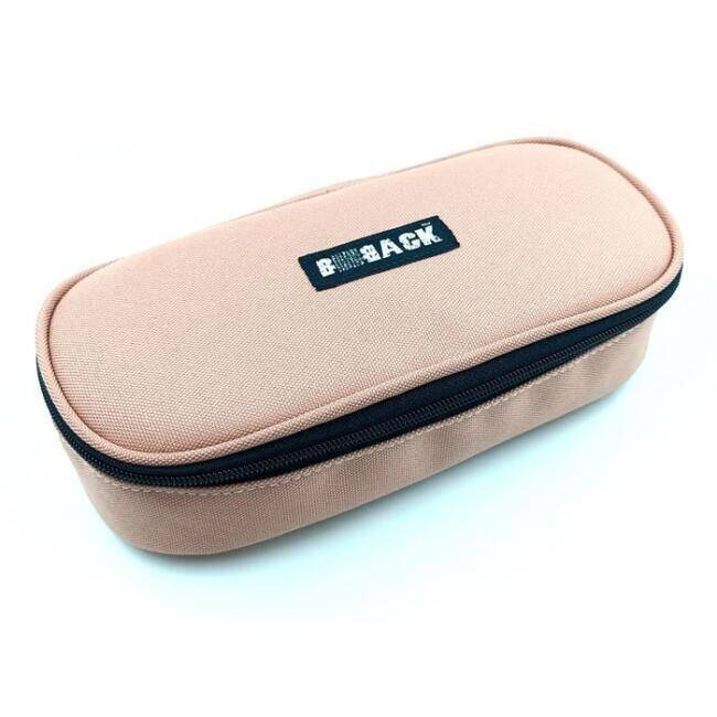Bback Fabric Oval Pencil Case Powder Pink Code: 318