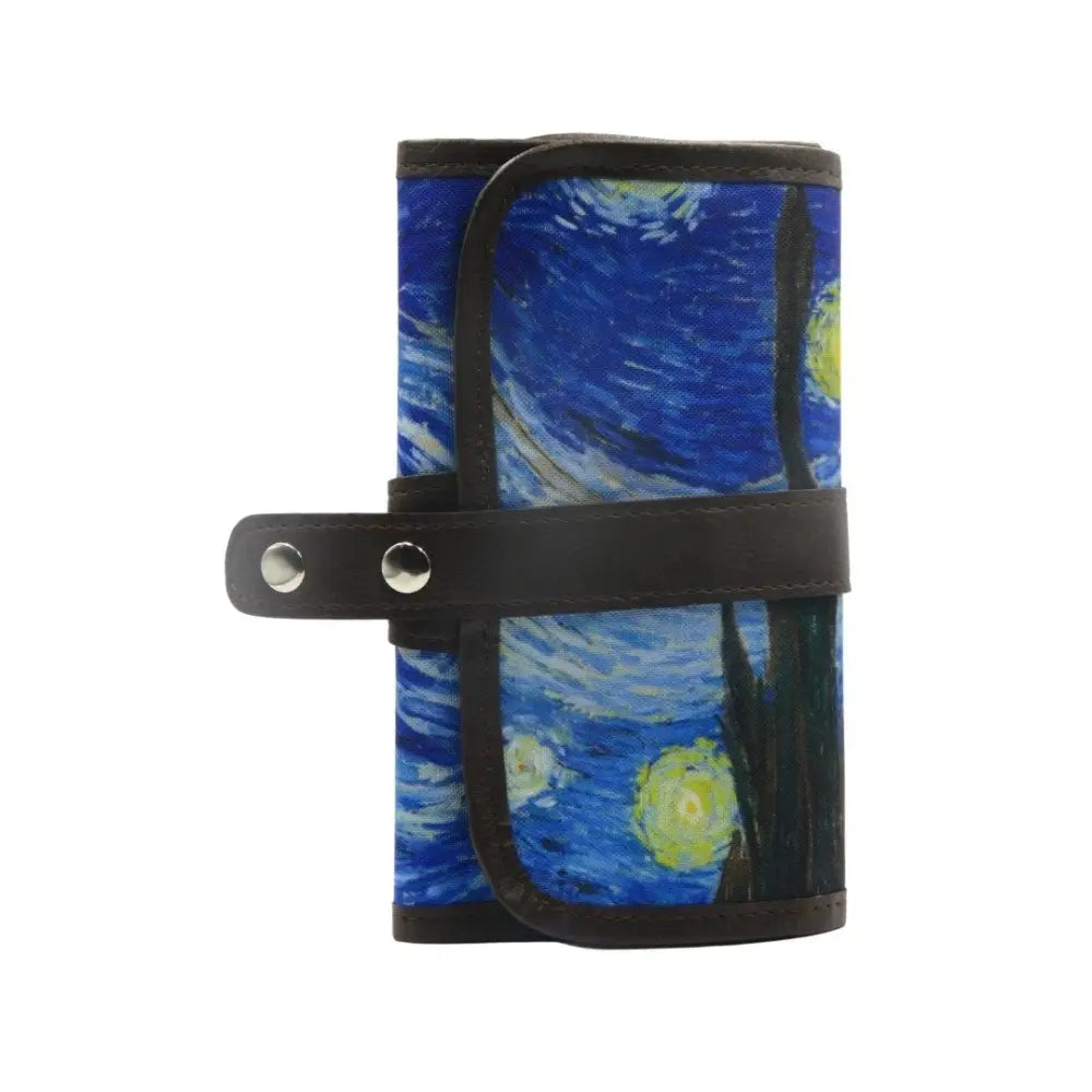 Bback Fabric Roll Pencil Case 36 Pieces Patterned Starry Night Code: 113