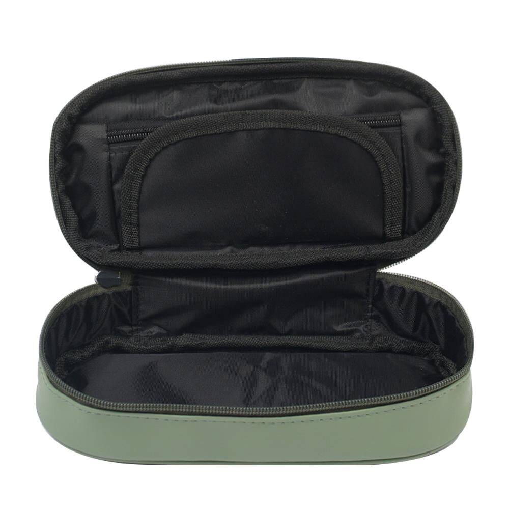 Bback Imitation Leather Oval Pencil Case Light Green Code: 327