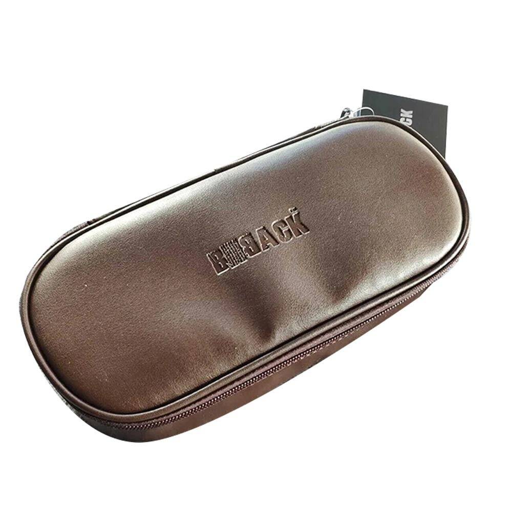 Bback Imitation Leather Oval Pencil Case Brown Code: 325