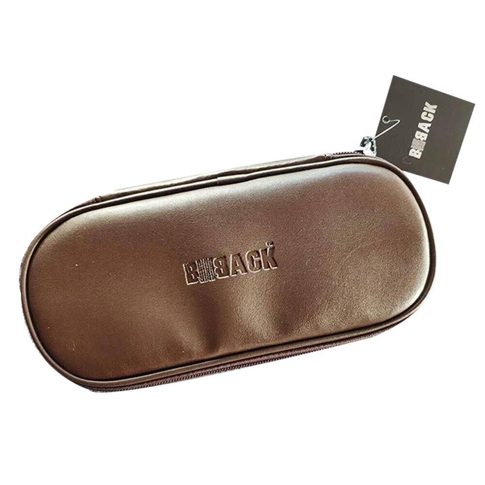 Bback Imitation Leather Oval Pencil Case Brown Code: 325