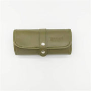 Bback Imitation Leather Roll Pen Holder with 36 Compartments Khaki 605