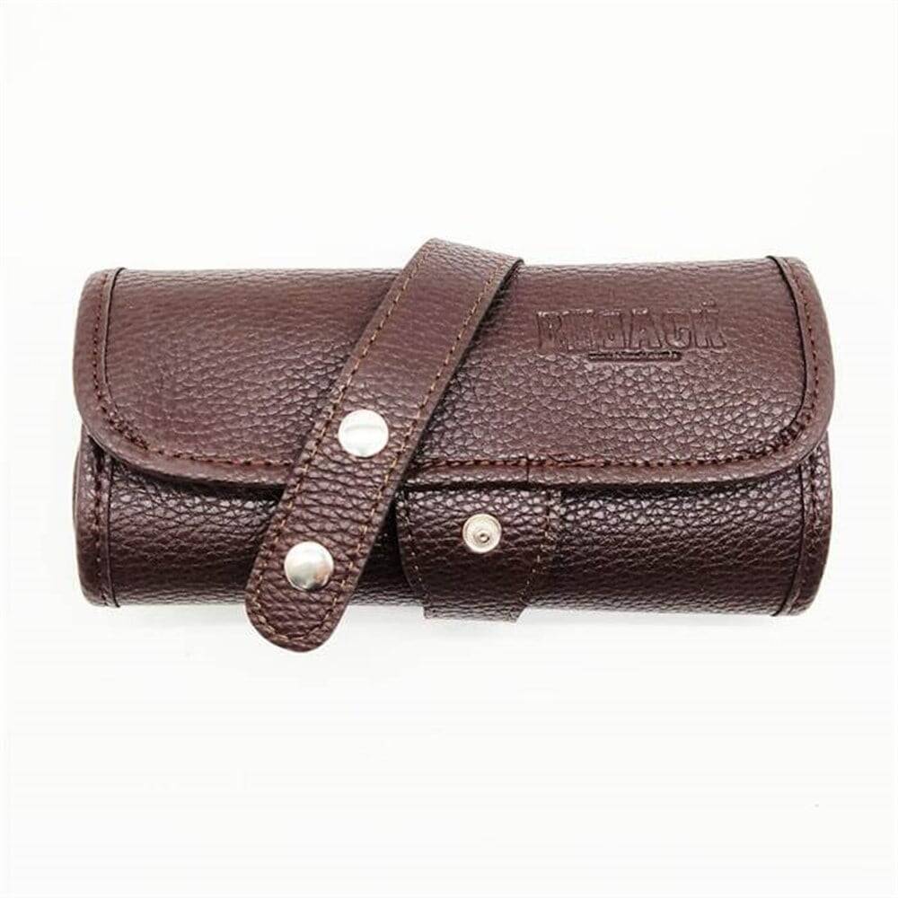 Bback Imitation Leather Roll Pencil Case with 36 Compartments, Brown 603