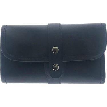 Bback Imitation Leather Roll Pen Holder with 36 Compartments Navy Blue 307