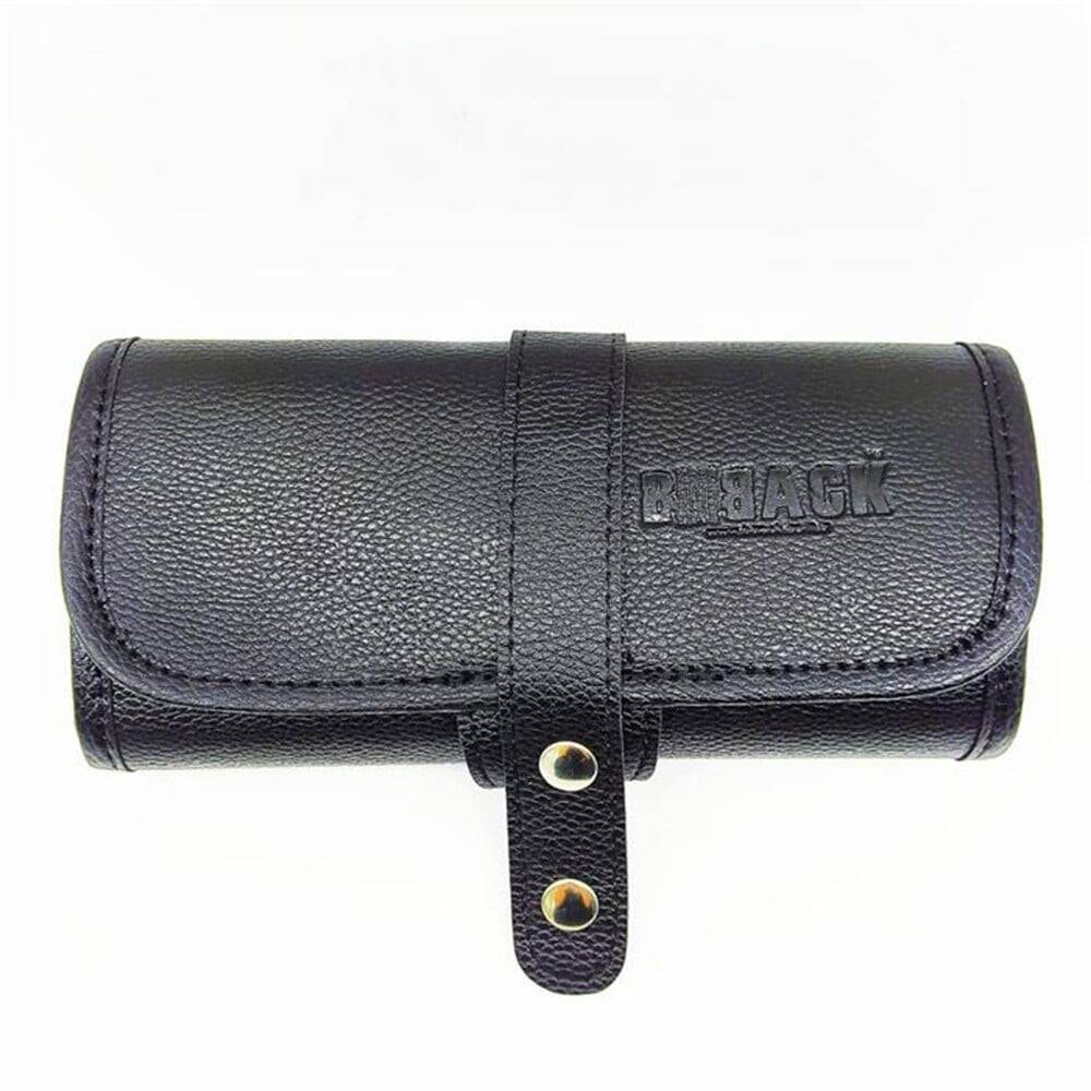 Bback Imitation Leather Roll Pen Holder with 36 Compartments Black 601