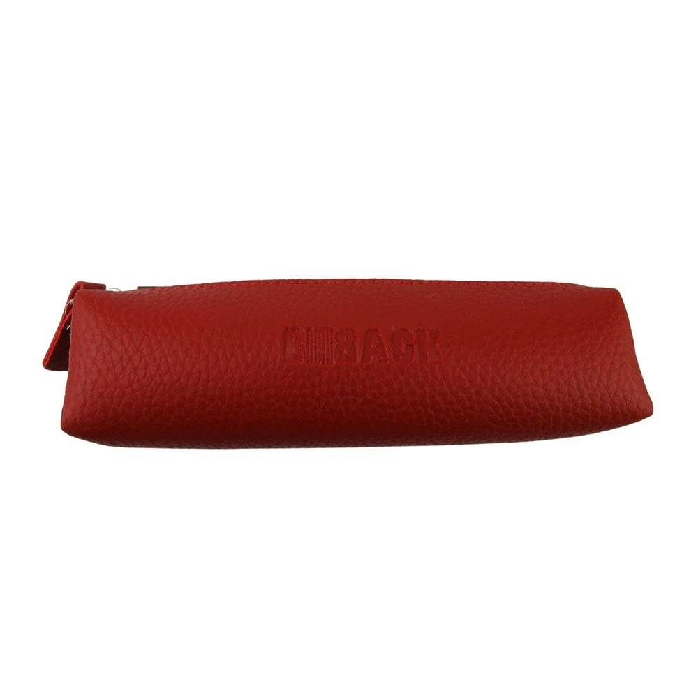 Bback Imitation Leather Long Pencil Case Red Code: 401