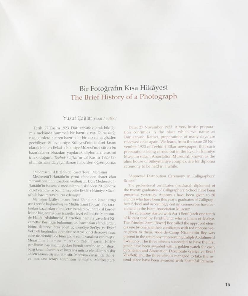 Famous Calligraphers of Istanbul in the Mirror of a Photograph (BOOK)
