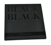 Black Black 20 X 20 Cm - 300 Gr - Düz Siyah - (Liscio) - Blok/20 Yp.