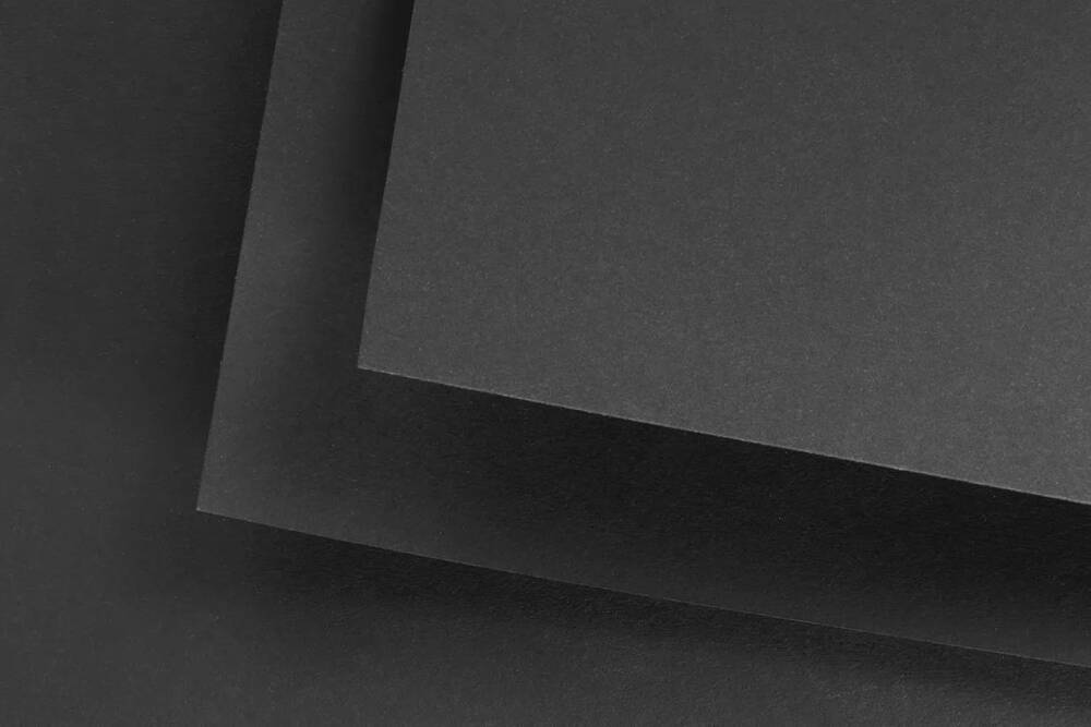 Black Black 20 X 20 Cm - 300 Gr - Düz Siyah - (Liscio) - Blok/20 Yp.
