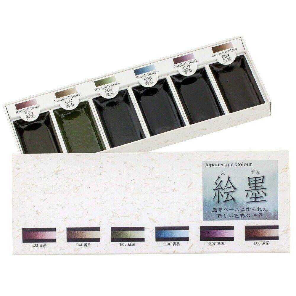 Boku-Undo Sumi Suluboya Seti Shadow Black 6 Renk